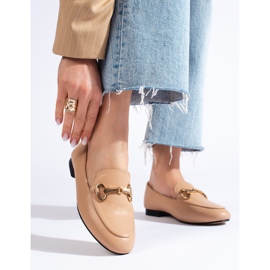 Mockasiner Beige skor brun 1