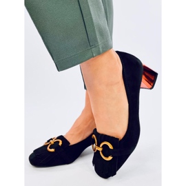 Weinn Svarta pumps i koppar 2