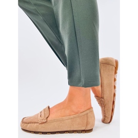 Loafers för damer från Anaya Khaki mocka beige 2