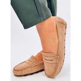 Loafers för damer från Anaya Khaki mocka beige 1