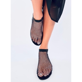 Peyton Black mesh sandaler med strass svart 2
