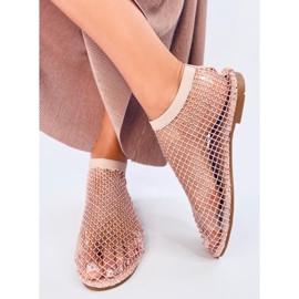 Peyton Rosa mesh sandaler med strass 1