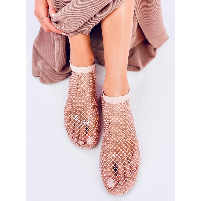 Peyton Rosa mesh sandaler med strass 2