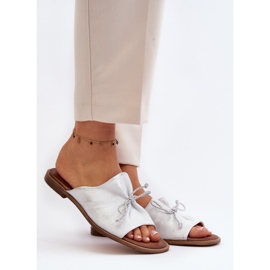 Zazoo 2659 Lädertofflor för kvinnor Silver silver- 1