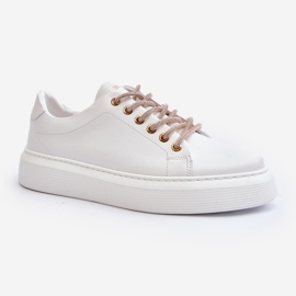 Läder Damsportskor CheBello 4362 Vit 2