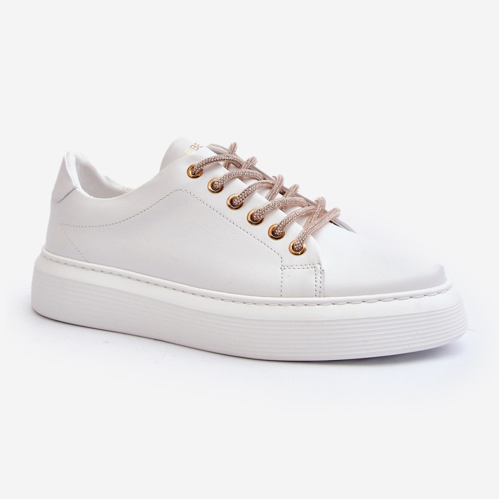 Läder Damsportskor CheBello 4362 Vit 2