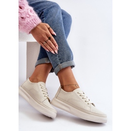 Sergio Leone Dam Sportskor i läder Sneakers Vit Failla 1