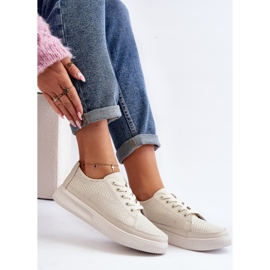 Sergio Leone Dam Sportskor i läder Sneakers Vit Failla 2