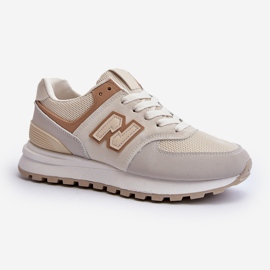 Beige Dam Sneakers Sportskor Alettesa 2