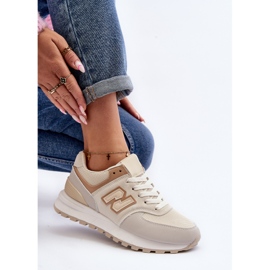 Beige Dam Sneakers Sportskor Alettesa 1