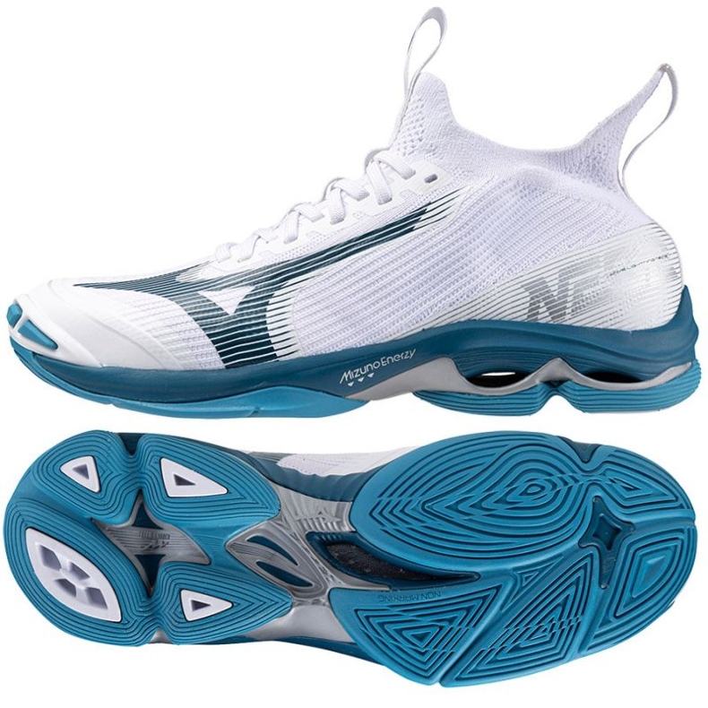 Mizuno Wave Lightning Neo 2 M V1GA220221 volleybollskor vit 1