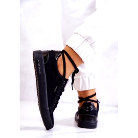 Damsneakers Tied Cross Jeans JJ2R4039C Svart 3