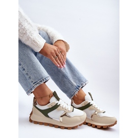 Dam Sneakers Sportskor Beige-Grön Ralita 1