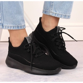 Big Star W INT1961B genombrutna sportskor, svarta 2