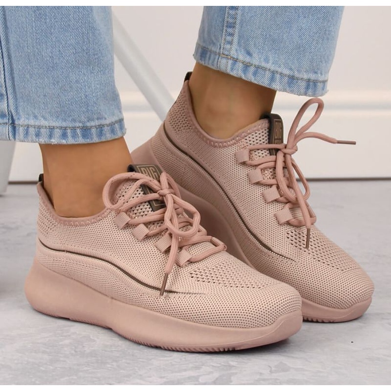 Big Star W INT1961C naken genombrutna sportskor rosa 2