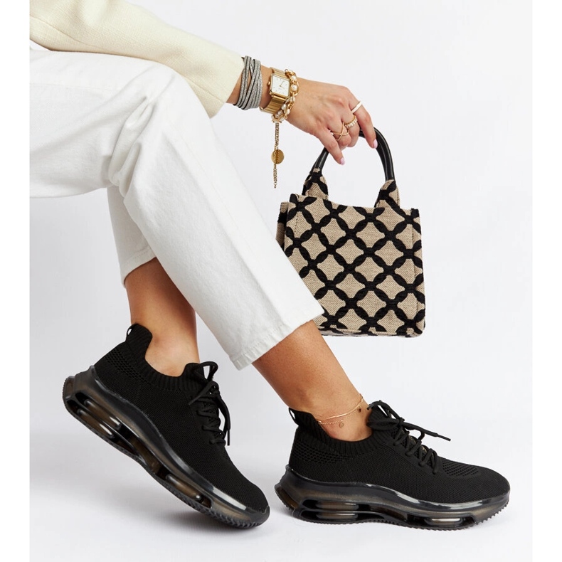 Svarta plattformssneakers Goe JJ2N4080 1