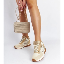 Beige Knoxville wedge sneakers 2