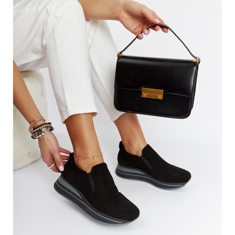 Svarta Cliffside plattformssneakers 1