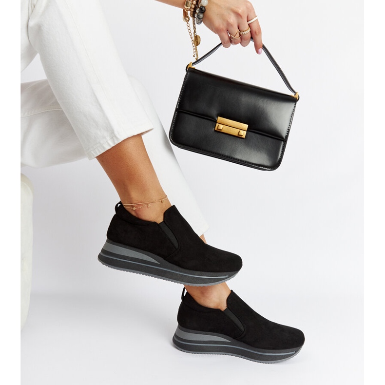 Svarta Cliffside plattformssneakers 2