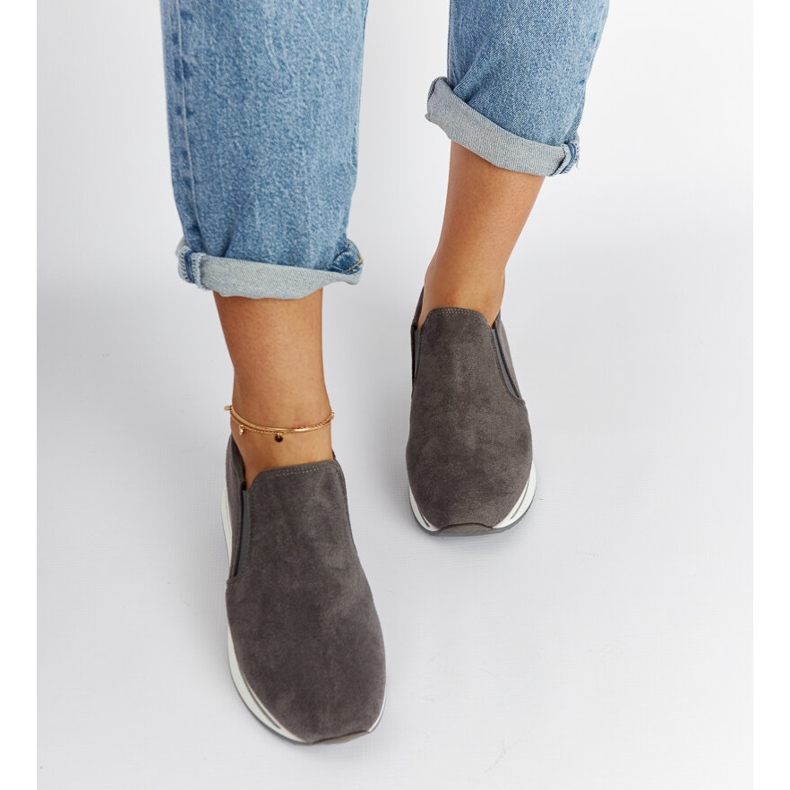 Grå Cliffside plattformssneakers 2