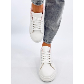 Maes Pink wedge sneakers vit 1