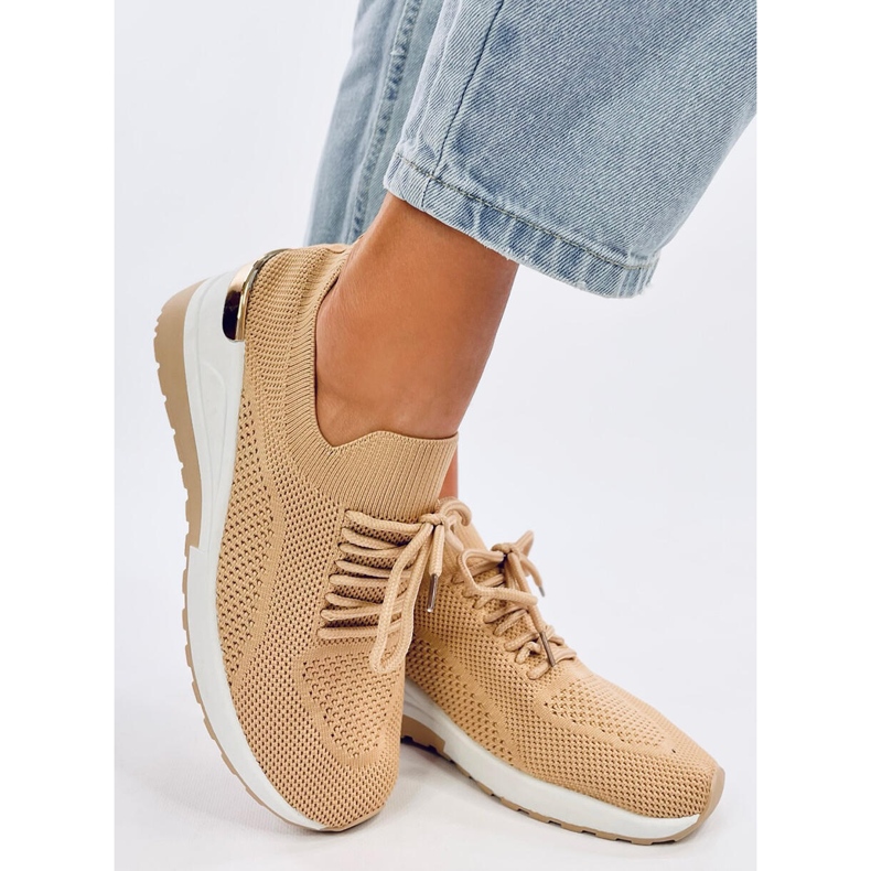 Faggio Khaki strumpor beige 2