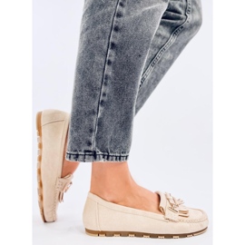 Leif Beige loafers dam 2
