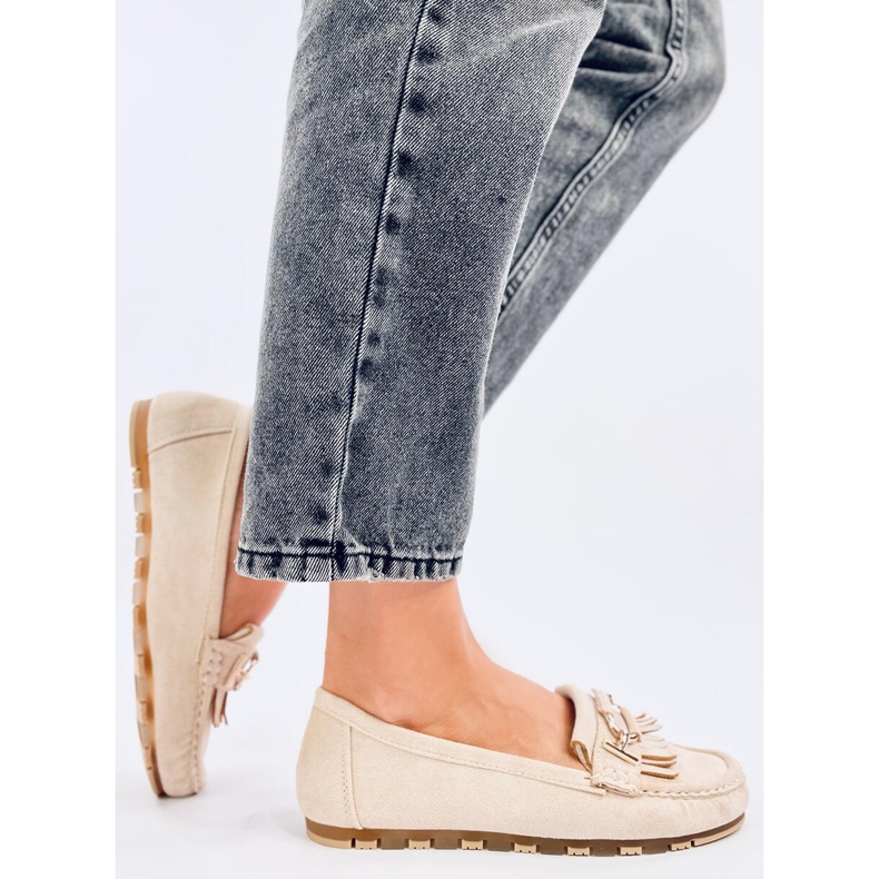 Leif Beige loafers dam 2