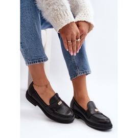 Zazoo 20165 lädermockasiner för kvinnor, svart 2