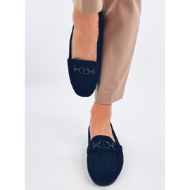 Trabei Navy mockasiner i mocka för kvinnor blå 1