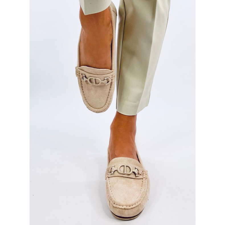 Trabei Beige mockasin för kvinnor 1