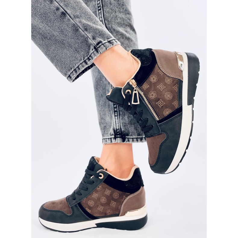 Telts Svarta wedge sneakers 2