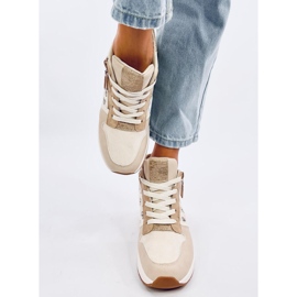 Telts Beige wedge sneakers 1