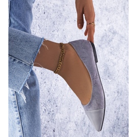 Grå patentballerinor från Thibault 1