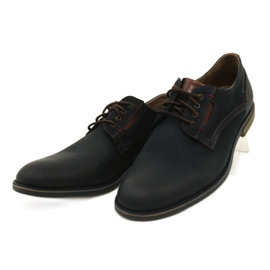 Riko Shoes Men's Leather Shoes 804 Navy Blue blå 2