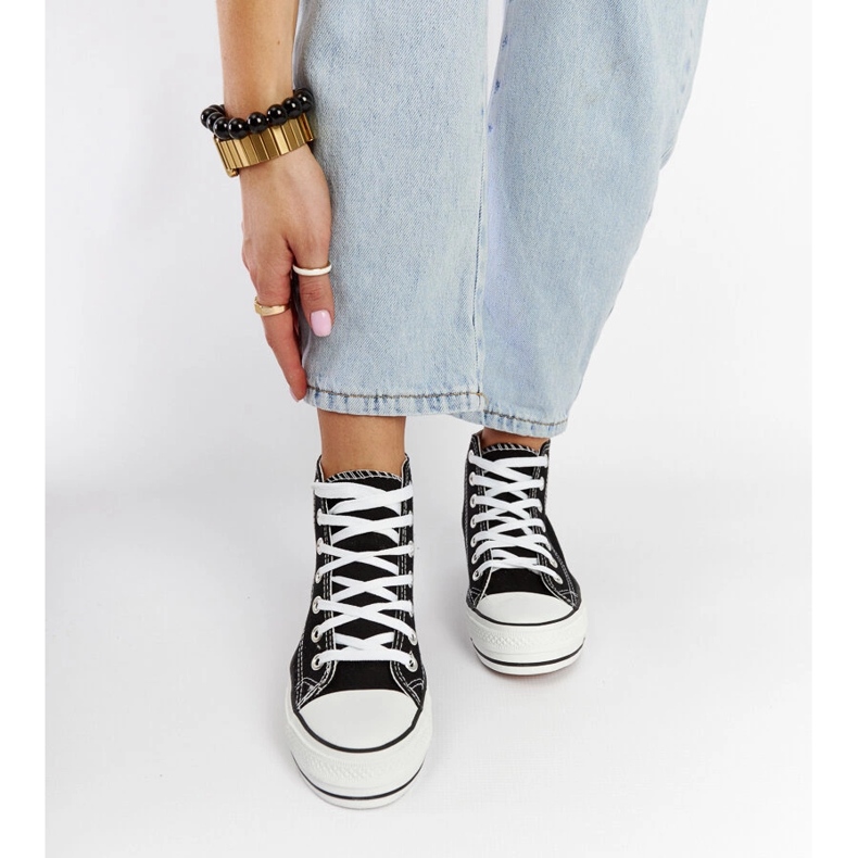 Puglia svarta high-top sneakers 1