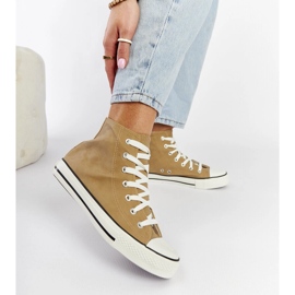 Bruna high-top sneakers från Efren beige 2