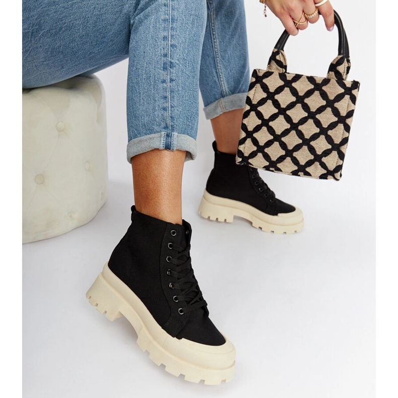 Svarta lätta Obispo stövlar 2