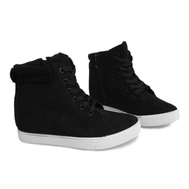 Wedge Sneakers TL089 Svart 1