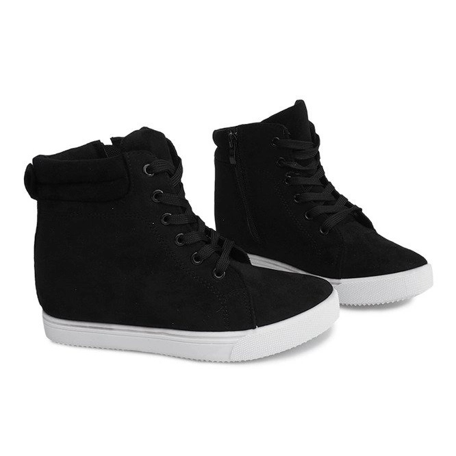 Wedge Sneakers TL089 Svart 1