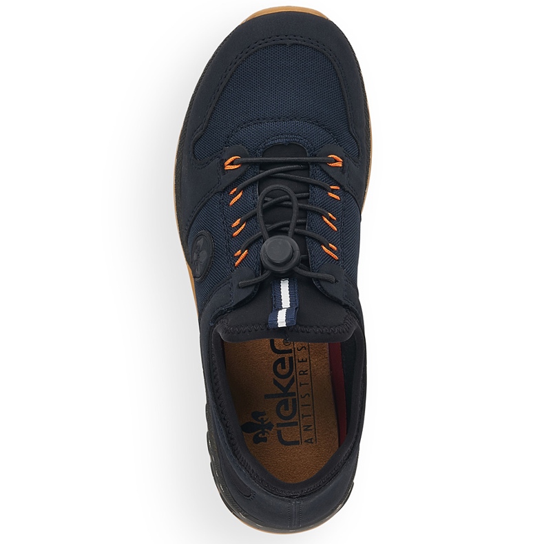 Bekväma slip-on sportskor för dam, marinblå, Rieker M0564-14 2