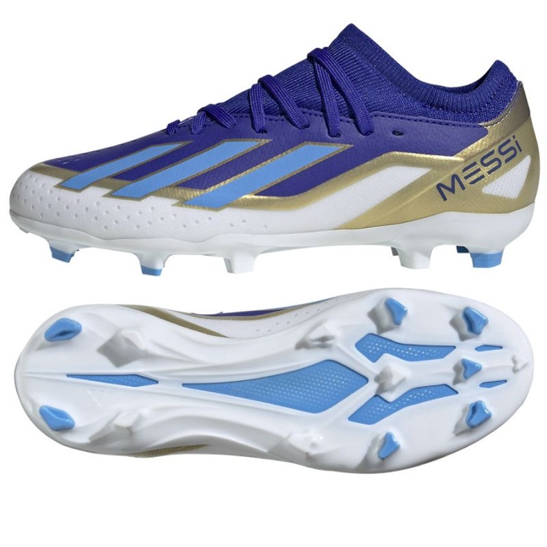 Adidas X Crazyfast League Messi Jr Fg skor ID0714 blå 1