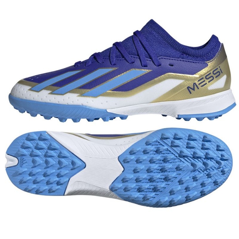 Adidas X Crazyfast League Messi Jr Tf ID0716 skor blå 1