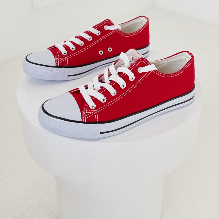 Röda klassiska Mauer-sneakers för män 1