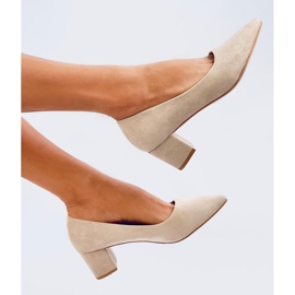 Trabersi Aprikos lågklackade pumps beige 1