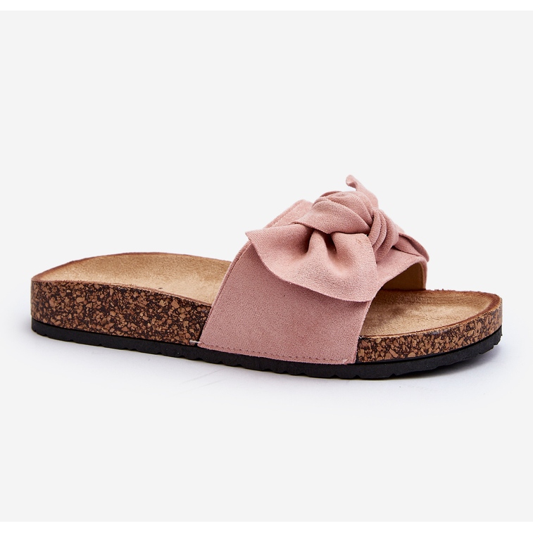 Damflip-flops med rosett, rosa Ezephira 1