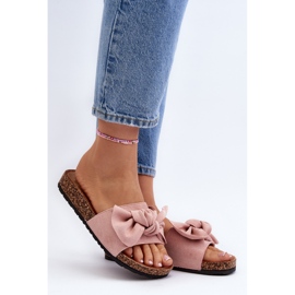 Damflip-flops med rosett, rosa Ezephira 2