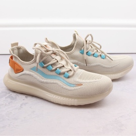 Beige slip-on sportskor för män Big Star NN174452 2