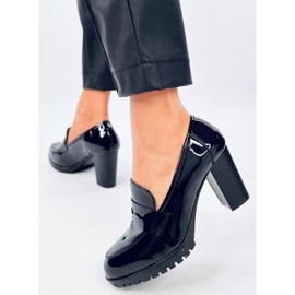 Jeffis Black mockasiner med patentklack svart 2