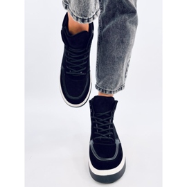 Riess Black high-top sneakers svart 1